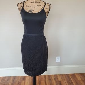 Lace Midi Skirt Black